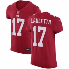 Men's Nike New York Giants #17 Kyle Lauletta Red Alternate Vapor Untouchable Elite Player NFL Jersey
