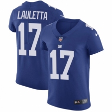 Men's Nike New York Giants #17 Kyle Lauletta Royal Blue Team Color Vapor Untouchable Elite Player NFL Jersey