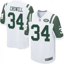 Men's Nike New York Jets #34 Isaiah Crowell Game White NFL Jersey