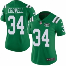 Women's Nike New York Jets #34 Isaiah Crowell Limited Green Rush Vapor Untouchable NFL Jersey