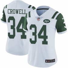 Women's Nike New York Jets #34 Isaiah Crowell White Vapor Untouchable Elite Player NFL Jersey