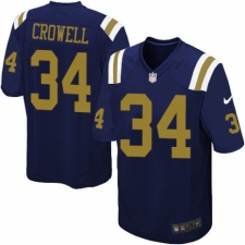 Youth Nike New York Jets #34 Isaiah Crowell Elite Navy Blue Alternate NFL Jersey