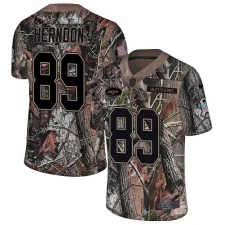 Youth Nike New York Jets #89 Chris Herndon Limited Camo Rush Realtree NFL Jersey