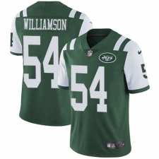 Men's Nike New York Jets #54 Avery Williamson Green Team Color Vapor Untouchable Limited Player NFL Jersey