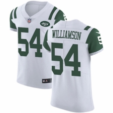 Men's Nike New York Jets #54 Avery Williamson White Vapor Untouchable Elite Player NFL Jersey