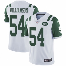 Men's Nike New York Jets #54 Avery Williamson White Vapor Untouchable Limited Player NFL Jersey