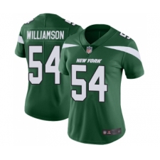 Women's New York Jets #54 Avery Williamson Green Team Color Vapor Untouchable Limited Player Football Jersey
