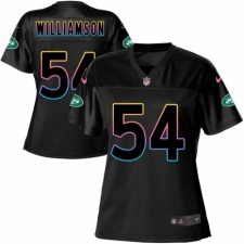 Women's Nike New York Jets #54 Avery Williamson Game Black Fashion NFL Jersey