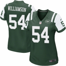 Women's Nike New York Jets #54 Avery Williamson Game Green Team Color NFL Jersey