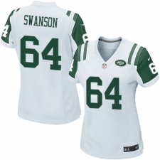 Women's Nike New York Jets #64 Travis Swanson Game White NFL Jersey