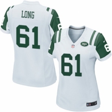 Women's Nike New York Jets #61 Spencer Long Game White NFL Jersey