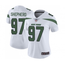 Women's New York Jets #97 Nathan Shepherd White Vapor Untouchable Limited Player Football Jersey