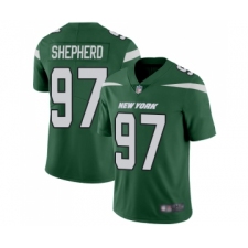 Youth New York Jets #97 Nathan Shepherd Green Team Color Vapor Untouchable Limited Player Football Jersey