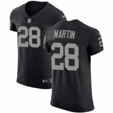 Men's Nike Oakland Raiders #28 Doug Martin Black Team Color Vapor Untouchable Elite Player NFL Jersey