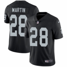 Men's Nike Oakland Raiders #28 Doug Martin Black Team Color Vapor Untouchable Limited Player NFL Jersey
