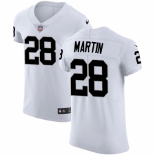 Men's Nike Oakland Raiders #28 Doug Martin White Vapor Untouchable Elite Player NFL Jersey
