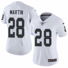 Women's Nike Oakland Raiders #28 Doug Martin White Vapor Untouchable Elite Player NFL Jersey