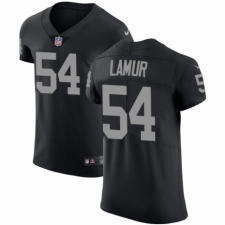 Men's Nike Oakland Raiders #54 Emmanuel Lamur Black Team Color Vapor Untouchable Elite Player NFL Jersey