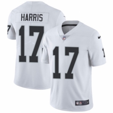 Youth Nike Oakland Raiders #17 Dwayne Harris White Vapor Untouchable Limited Player NFL Jersey