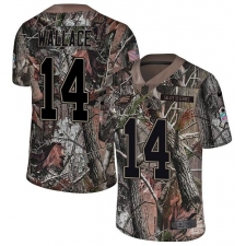 Youth Nike Philadelphia Eagles #14 Mike Wallace Camo Rush Realtree Limited NFL Jersey