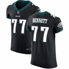 Men's Nike Philadelphia Eagles #77 Michael Bennett Black Vapor Untouchable Elite Player NFL Jersey