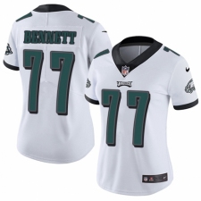 Women's Nike Philadelphia Eagles #77 Michael Bennett White Vapor Untouchable Limited Player NFL Jersey
