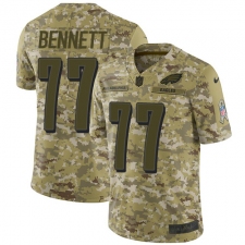 Youth Nike Philadelphia Eagles #77 Michael Bennett Limited Camo 2018 Salute to Service NFL Jersey