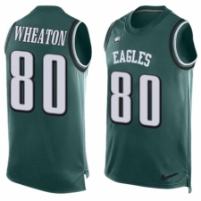 Men's Nike Philadelphia Eagles #80 Markus Wheaton Limited Midnight Green Player Name & Number Tank Top NFL Jersey