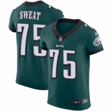 Men's Nike Philadelphia Eagles #75 Josh Sweat Midnight Green Team Color Vapor Untouchable Elite Player NFL Jersey