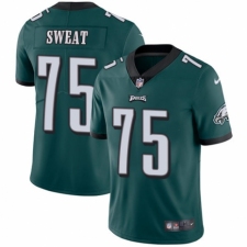 Men's Nike Philadelphia Eagles #75 Josh Sweat Midnight Green Team Color Vapor Untouchable Limited Player NFL Jersey