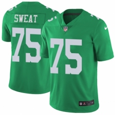 Youth Nike Philadelphia Eagles #75 Josh Sweat Limited Green Rush Vapor Untouchable NFL Jersey