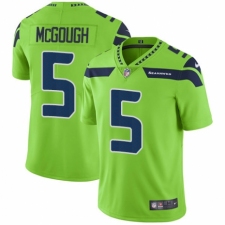 Men's Nike Seattle Seahawks #5 Alex McGough Elite Green Rush Vapor Untouchable NFL Jersey