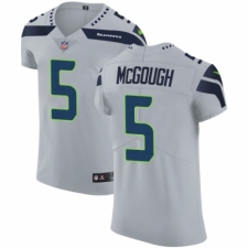 Men's Nike Seattle Seahawks #5 Alex McGough Grey Alternate Vapor Untouchable Elite Player NFL Jersey