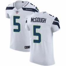 Men's Nike Seattle Seahawks #5 Alex McGough White Vapor Untouchable Elite Player NFL Jersey