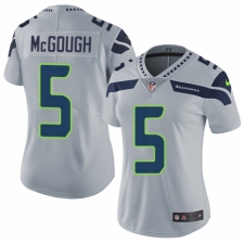 Women's Nike Seattle Seahawks #5 Alex McGough Grey Alternate Vapor Untouchable Limited Player NFL Jersey