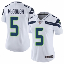 Women's Nike Seattle Seahawks #5 Alex McGough White Vapor Untouchable Limited Player NFL Jersey