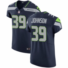 Men's Nike Seattle Seahawks #39 Dontae Johnson Navy Blue Team Color Vapor Untouchable Elite Player NFL Jersey