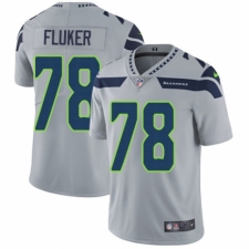 Men's Nike Seattle Seahawks #78 D.J. Fluker Grey Alternate Vapor Untouchable Limited Player NFL Jersey