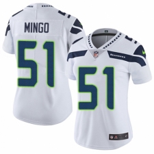 Women's Nike Seattle Seahawks #51 Barkevious Mingo White Vapor Untouchable Elite Player NFL Jersey