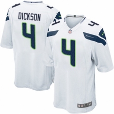 Men's Nike Seattle Seahawks #4 Michael Dickson Game White NFL Jersey