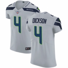 Men's Nike Seattle Seahawks #4 Michael Dickson Grey Alternate Vapor Untouchable Elite Player NFL Jersey