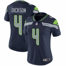 Women's Nike Seattle Seahawks #4 Michael Dickson Navy Blue Team Color Vapor Untouchable Limited Player NFL Jersey