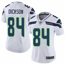 Women's Nike Seattle Seahawks #84 Ed Dickson White Vapor Untouchable Elite Player NFL Jersey