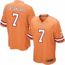 Men's Nike Tampa Bay Buccaneers #7 Chandler Catanzaro Game Orange Glaze Alternate NFL Jersey