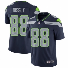 Men's Nike Seattle Seahawks #88 Will Dissly Navy Blue Team Color Vapor Untouchable Limited Player NFL Jersey