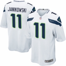 Men's Nike Seattle Seahawks #11 Sebastian Janikowski Game White NFL Jersey