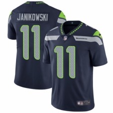 Men's Nike Seattle Seahawks #11 Sebastian Janikowski Navy Blue Team Color Vapor Untouchable Limited Player NFL Jersey