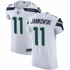 Men's Nike Seattle Seahawks #11 Sebastian Janikowski White Vapor Untouchable Elite Player NFL Jersey