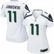 Women's Nike Seattle Seahawks #11 Sebastian Janikowski Game White NFL Jersey
