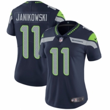 Women's Nike Seattle Seahawks #11 Sebastian Janikowski Navy Blue Team Color Vapor Untouchable Elite Player NFL Jersey